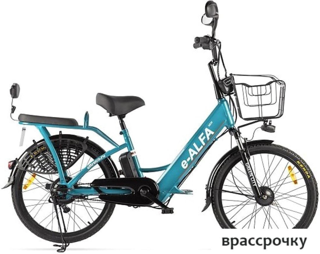 Электровелосипед Eltreco Green City E-Alfa New (синий)