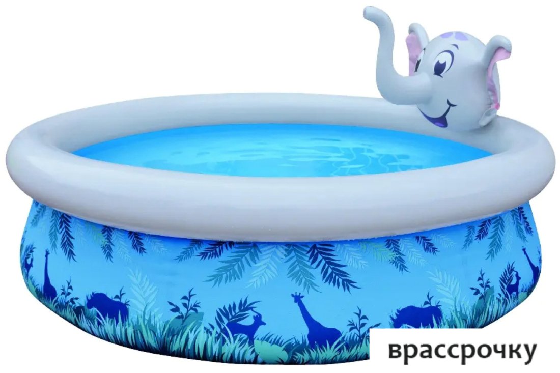 Надувной бассейн Jilong Elephant 3D Spray Pool 17821 (205x47)