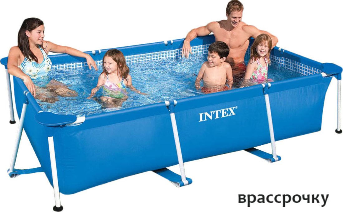 Каркасный бассейн Intex Rectangular Frame 220х150х60 (58983/28270)