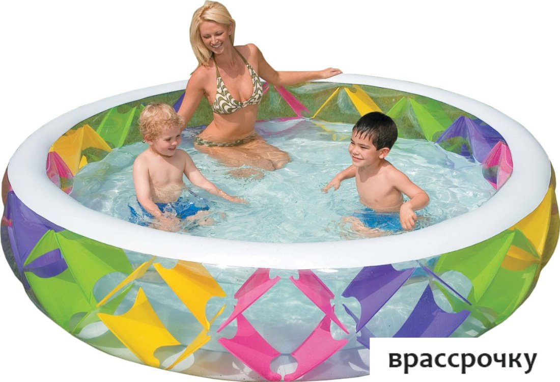 Надувной бассейн Intex Swim Center Pinwheel 229х56 (56494)