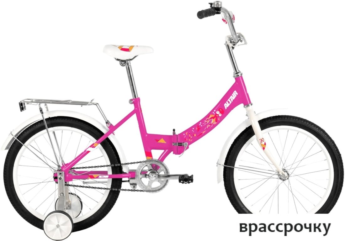 Детский велосипед Altair City Kids 20 compact (розовый/белый, 2020)