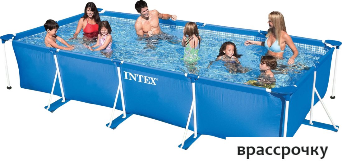 Каркасный бассейн Intex Rectangular Frame 450x220x85 (58982/28273)