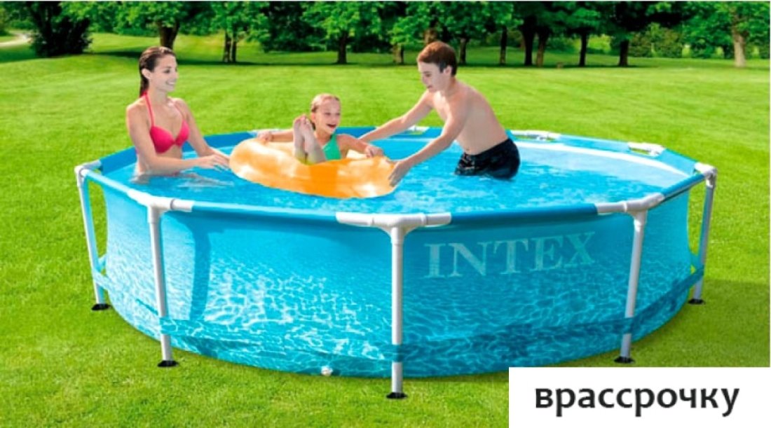 Каркасный бассейн Intex Metal Frame Beachside 28208 (305х76)