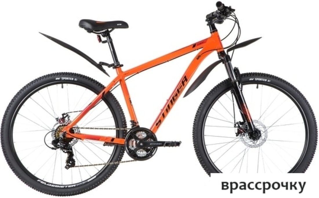 Велосипед Stinger Element Evo 27.5 р.18 2020 (оранжевый)