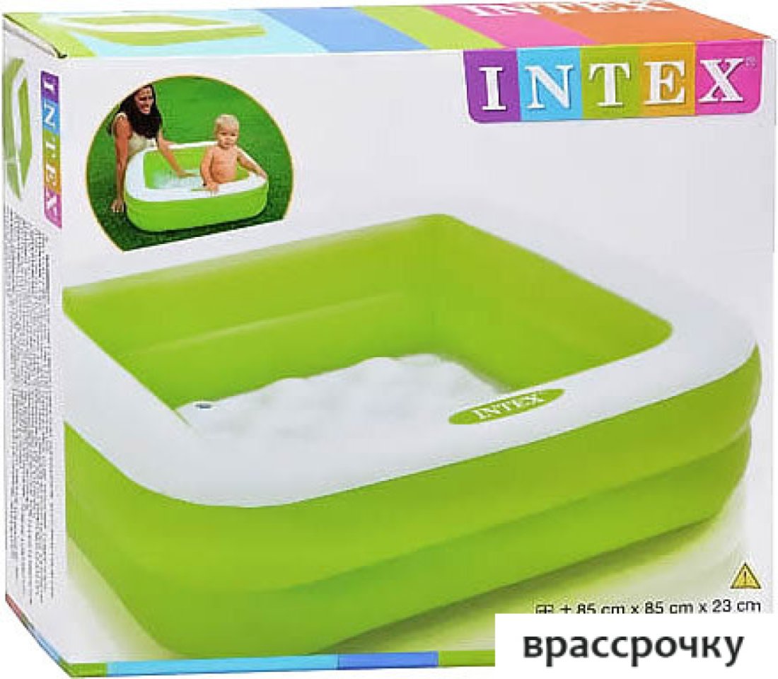 Надувной бассейн Intex Play Box 85х23 (зеленый) [57100]