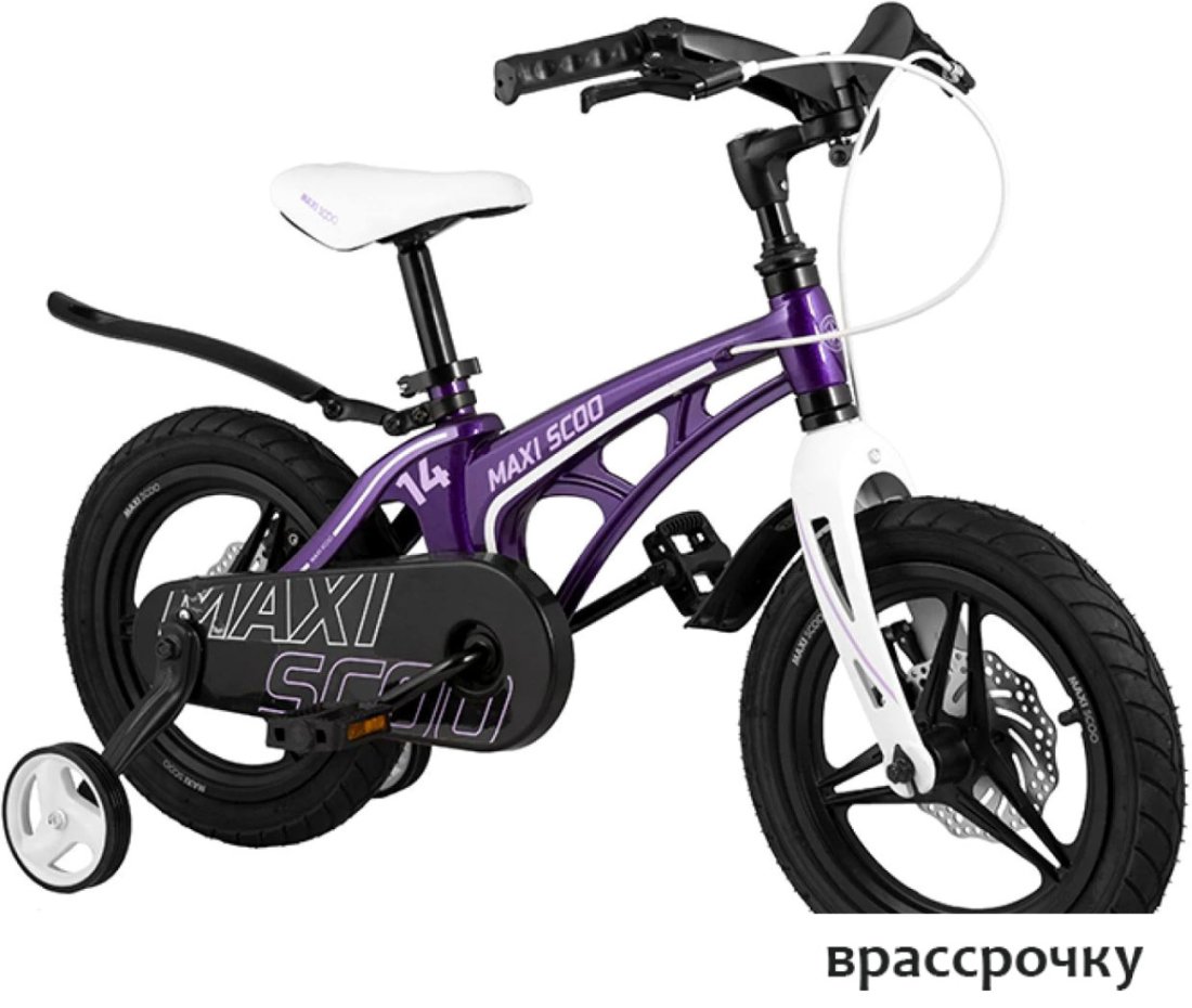 Детский велосипед Maxiscoo Cosmic MSC-C1417D (фиолетовый)