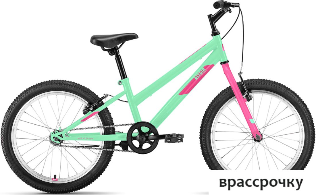 Детский велосипед Altair MTB HT 20 low 2022 (мятный/розовый)