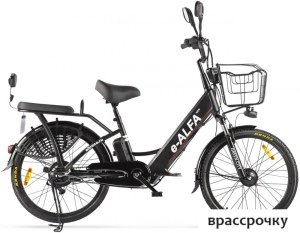 Электровелосипед Eltreco Green City E-Alfa New 2020 (черный)