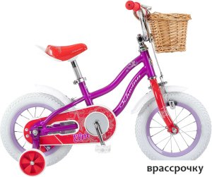 Детский велосипед Schwinn Elm 12 2022 S0261RUA (фиолетовый/белый)