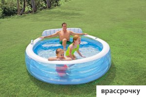 Надувной бассейн Intex Swim Center Family Lounge 224x216x76 (57190)