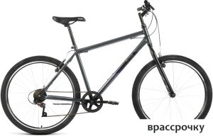 Велосипед Altair MTB HT 26 1.0 р.19 2022 (темно-серый/черный)