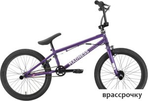 Велосипед Stark Madness BMX 3 2022 (фиолетовый/серебристый)