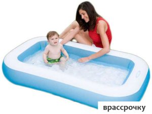 Надувной бассейн Intex Rectangular Baby 166х100х28 (57403)