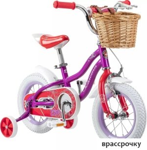 Детский велосипед Schwinn Elm 12 2022 S0261RUA (фиолетовый/белый)